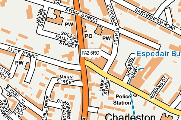 PA2 6RG map - OS OpenMap – Local (Ordnance Survey) PA2 6RG map - OS OpenMap – Local (Ordnance Survey)