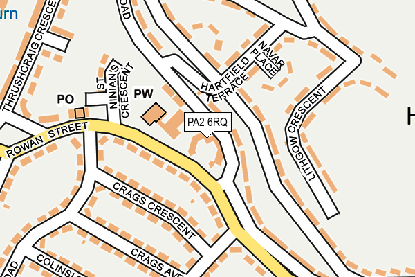 PA2 6RQ map - OS OpenMap – Local (Ordnance Survey) PA2 6RQ map - OS OpenMap – Local (Ordnance Survey)