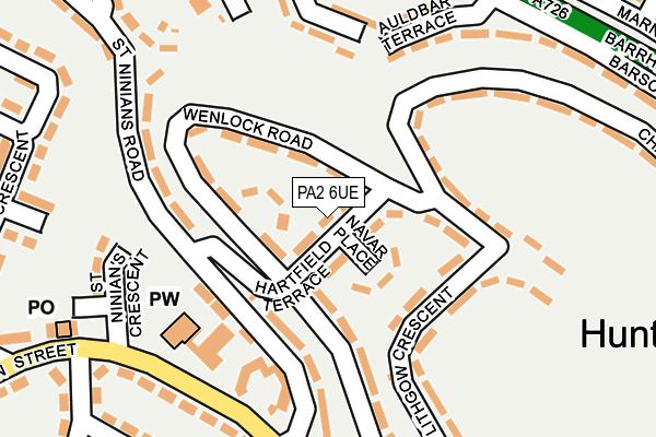 PA2 6UE map - OS OpenMap – Local (Ordnance Survey) PA2 6UE map - OS OpenMap – Local (Ordnance Survey)