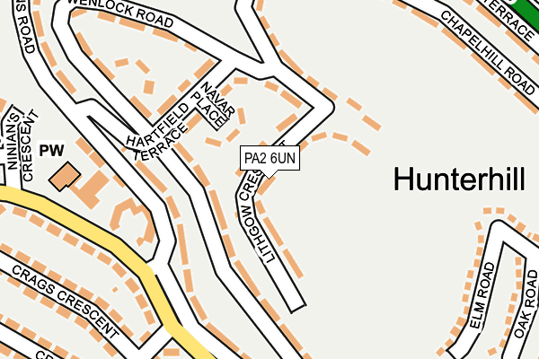 PA2 6UN map - OS OpenMap – Local (Ordnance Survey) PA2 6UN map - OS OpenMap – Local (Ordnance Survey)