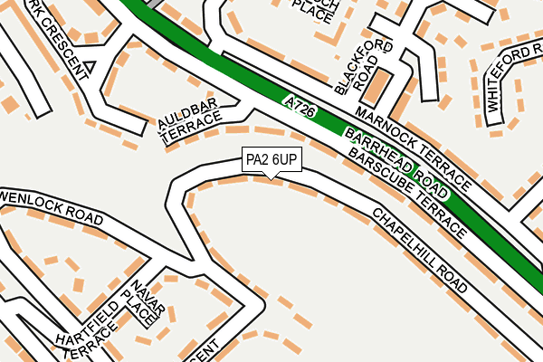 PA2 6UP map - OS OpenMap – Local (Ordnance Survey) PA2 6UP map - OS OpenMap – Local (Ordnance Survey)