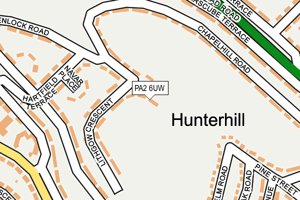 PA2 6UW map - OS OpenMap – Local (Ordnance Survey) PA2 6UW map - OS OpenMap – Local (Ordnance Survey)