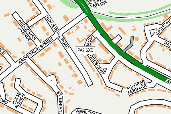 PA2 6XD map - OS OpenMap – Local (Ordnance Survey) PA2 6XD map - OS OpenMap – Local (Ordnance Survey)