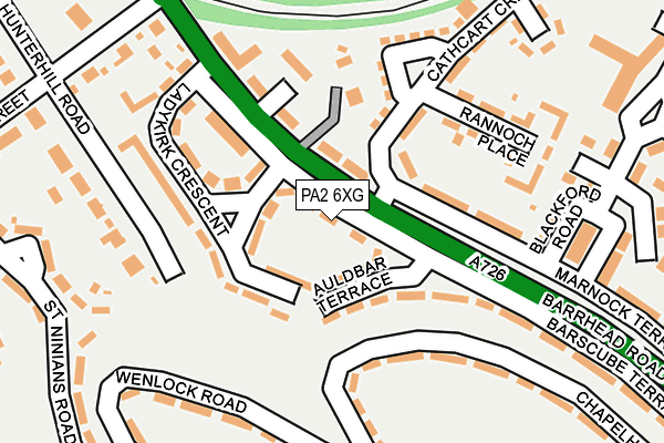 PA2 6XG map - OS OpenMap – Local (Ordnance Survey) PA2 6XG map - OS OpenMap – Local (Ordnance Survey)