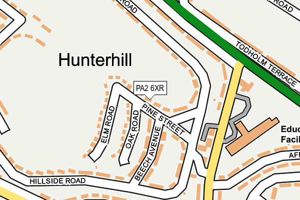 PA2 6XR map - OS OpenMap – Local (Ordnance Survey) PA2 6XR map - OS OpenMap – Local (Ordnance Survey)