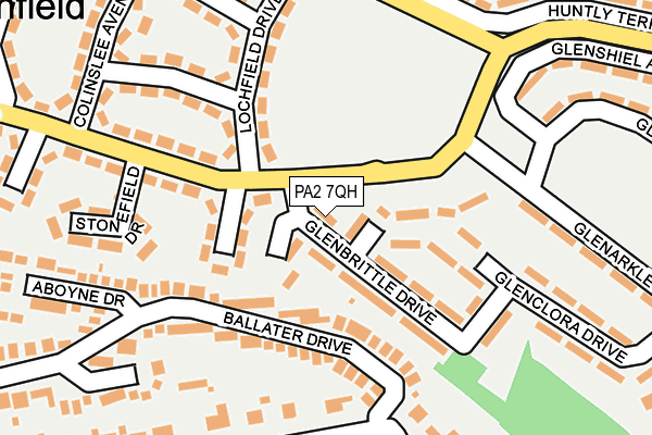 PA2 7QH map - OS OpenMap – Local (Ordnance Survey) PA2 7QH map - OS OpenMap – Local (Ordnance Survey)