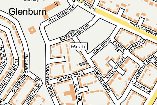 PA2 8HY map - OS OpenMap – Local (Ordnance Survey) PA2 8HY map - OS OpenMap – Local (Ordnance Survey)