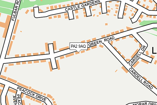 PA2 9AQ map - OS OpenMap – Local (Ordnance Survey) PA2 9AQ map - OS OpenMap – Local (Ordnance Survey)