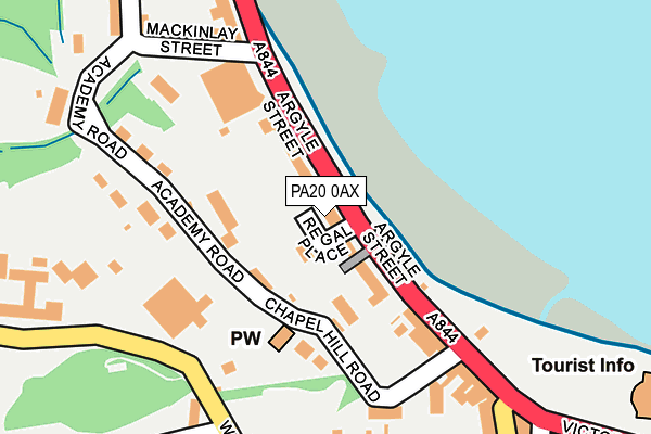 PA20 0AX map - OS OpenMap – Local (Ordnance Survey) PA20 0AX map - OS OpenMap – Local (Ordnance Survey)