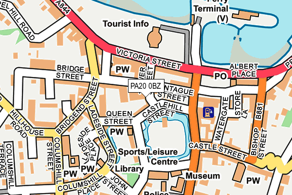 PA20 0BZ map - OS OpenMap – Local (Ordnance Survey)