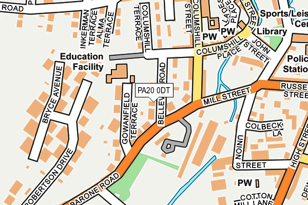 PA20 0DT map - OS OpenMap – Local (Ordnance Survey) PA20 0DT map - OS OpenMap – Local (Ordnance Survey)