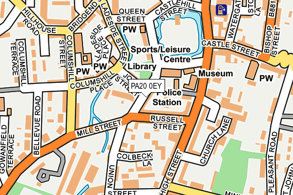 PA20 0EY map - OS OpenMap – Local (Ordnance Survey) PA20 0EY map - OS OpenMap – Local (Ordnance Survey)