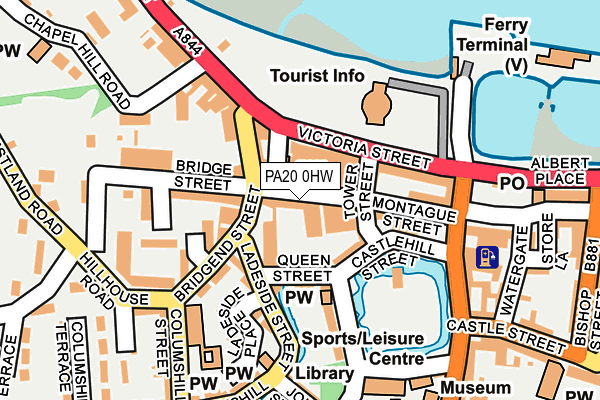 PA20 0HW map - OS OpenMap – Local (Ordnance Survey) PA20 0HW map - OS OpenMap – Local (Ordnance Survey)
