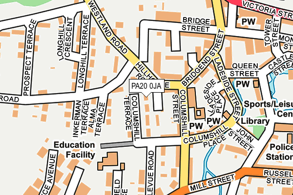 PA20 0JA map - OS OpenMap – Local (Ordnance Survey) PA20 0JA map - OS OpenMap – Local (Ordnance Survey)