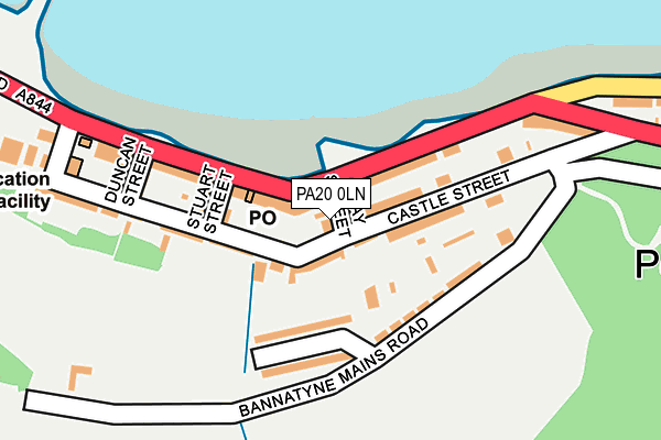 PA20 0LN map - OS OpenMap – Local (Ordnance Survey) PA20 0LN map - OS OpenMap – Local (Ordnance Survey)
