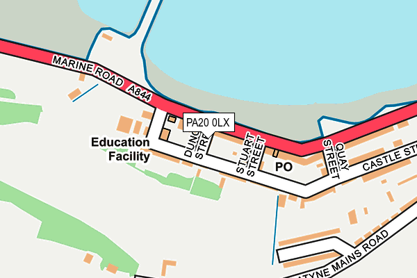 PA20 0LX map - OS OpenMap – Local (Ordnance Survey) PA20 0LX map - OS OpenMap – Local (Ordnance Survey)
