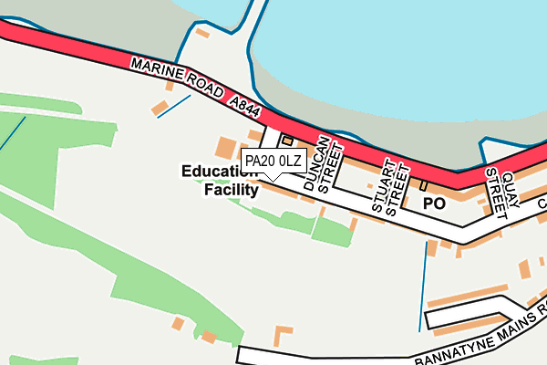 PA20 0LZ map - OS OpenMap – Local (Ordnance Survey)