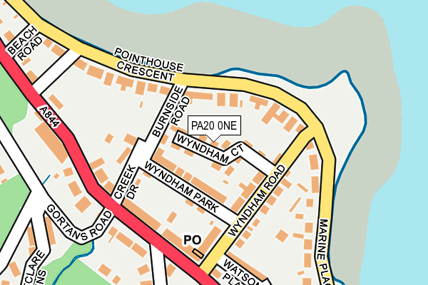 PA20 0NE map - OS OpenMap – Local (Ordnance Survey) PA20 0NE map - OS OpenMap – Local (Ordnance Survey)