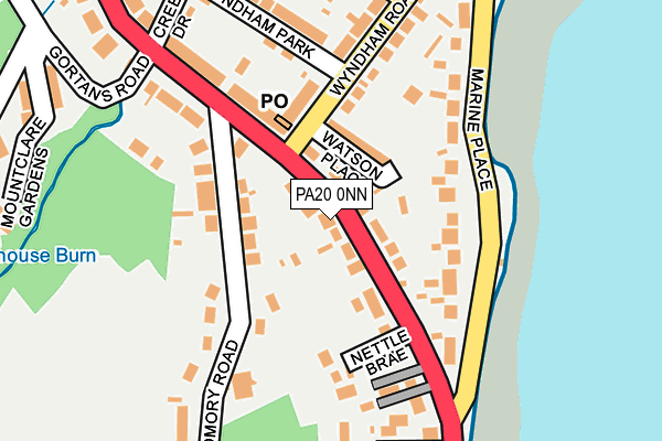 PA20 0NN map - OS OpenMap – Local (Ordnance Survey) PA20 0NN map - OS OpenMap – Local (Ordnance Survey)