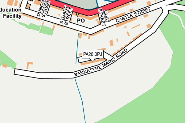 PA20 0PJ map - OS OpenMap – Local (Ordnance Survey) PA20 0PJ map - OS OpenMap – Local (Ordnance Survey)