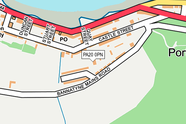 PA20 0PN map - OS OpenMap – Local (Ordnance Survey) PA20 0PN map - OS OpenMap – Local (Ordnance Survey)