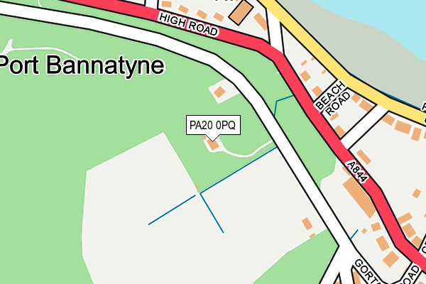 PA20 0PQ map - OS OpenMap – Local (Ordnance Survey) PA20 0PQ map - OS OpenMap – Local (Ordnance Survey)