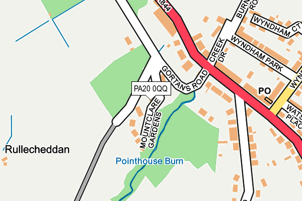 PA20 0QQ map - OS OpenMap – Local (Ordnance Survey) PA20 0QQ map - OS OpenMap – Local (Ordnance Survey)