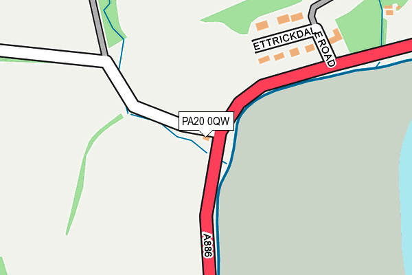 PA20 0QW map - OS OpenMap – Local (Ordnance Survey) PA20 0QW map - OS OpenMap – Local (Ordnance Survey)
