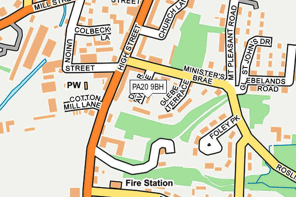 PA20 9BH map - OS OpenMap – Local (Ordnance Survey) PA20 9BH map - OS OpenMap – Local (Ordnance Survey)
