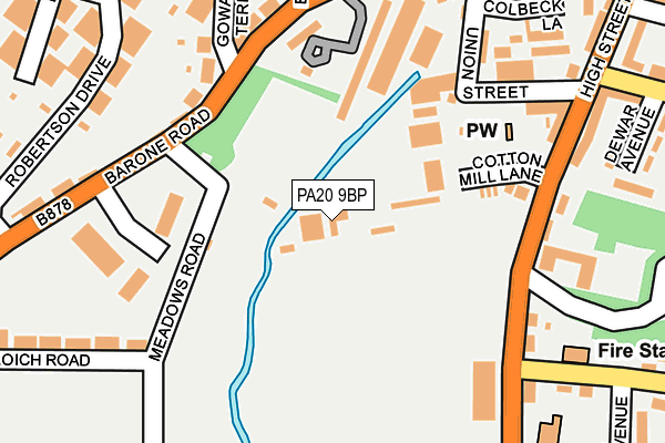 PA20 9BP map - OS OpenMap – Local (Ordnance Survey)