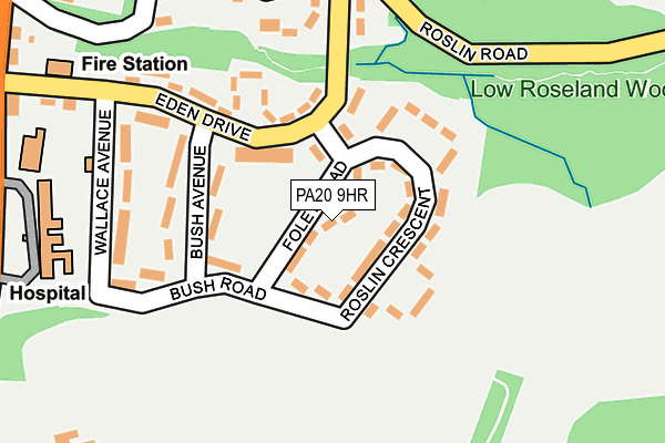 PA20 9HR map - OS OpenMap – Local (Ordnance Survey) PA20 9HR map - OS OpenMap – Local (Ordnance Survey)