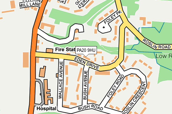 PA20 9HU map - OS OpenMap – Local (Ordnance Survey) PA20 9HU map - OS OpenMap – Local (Ordnance Survey)