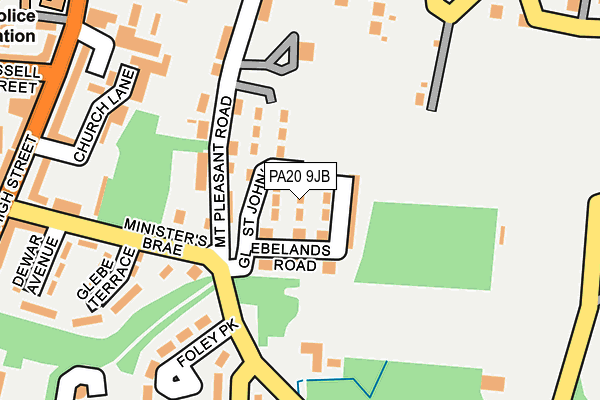 PA20 9JB map - OS OpenMap – Local (Ordnance Survey) PA20 9JB map - OS OpenMap – Local (Ordnance Survey)