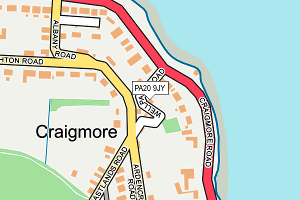PA20 9JY map - OS OpenMap – Local (Ordnance Survey) PA20 9JY map - OS OpenMap – Local (Ordnance Survey)