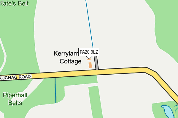 PA20 9LZ map - OS OpenMap – Local (Ordnance Survey) PA20 9LZ map - OS OpenMap – Local (Ordnance Survey)