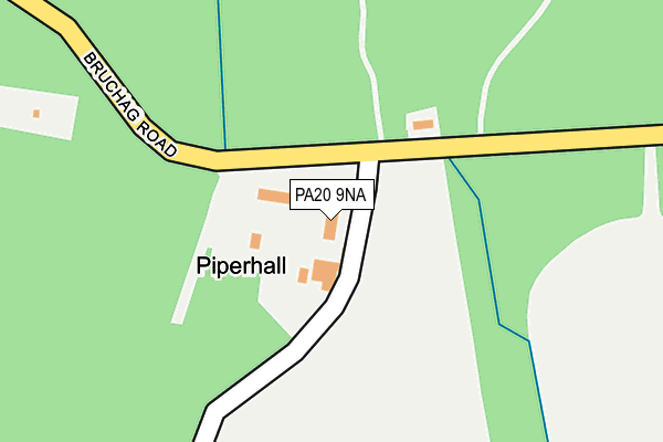 PA20 9NA map - OS OpenMap – Local (Ordnance Survey) PA20 9NA map - OS OpenMap – Local (Ordnance Survey)