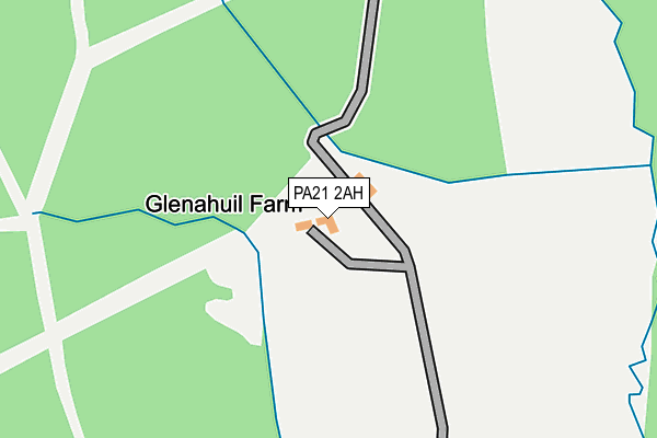 PA21 2AH map - OS OpenMap – Local (Ordnance Survey) PA21 2AH map - OS OpenMap – Local (Ordnance Survey)