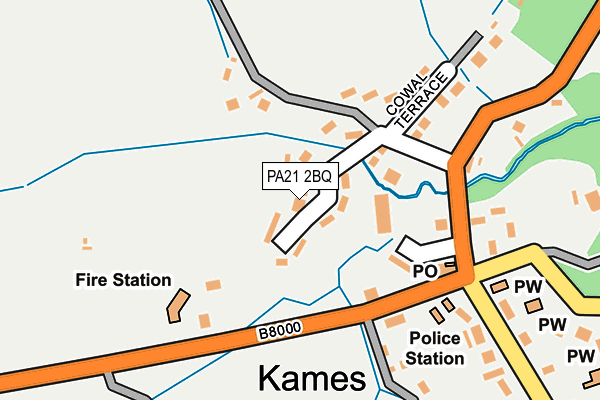 PA21 2BQ map - OS OpenMap – Local (Ordnance Survey) PA21 2BQ map - OS OpenMap – Local (Ordnance Survey)