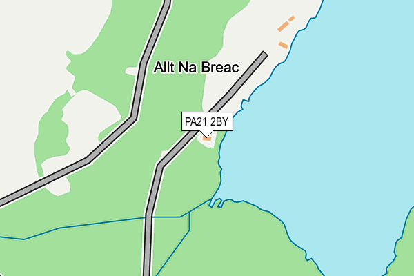 PA21 2BY map - OS OpenMap – Local (Ordnance Survey) PA21 2BY map - OS OpenMap – Local (Ordnance Survey)