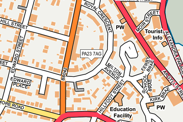 PA23 7AG map - OS OpenMap – Local (Ordnance Survey) PA23 7AG map - OS OpenMap – Local (Ordnance Survey)