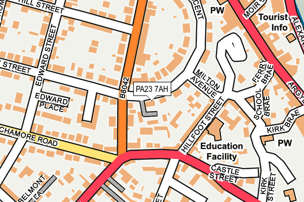 PA23 7AH map - OS OpenMap – Local (Ordnance Survey) PA23 7AH map - OS OpenMap – Local (Ordnance Survey)