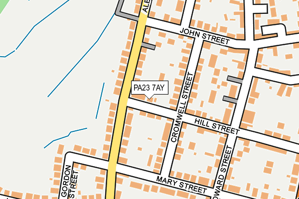 PA23 7AY map - OS OpenMap – Local (Ordnance Survey) PA23 7AY map - OS OpenMap – Local (Ordnance Survey)