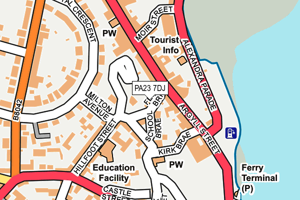 PA23 7DJ map - OS OpenMap – Local (Ordnance Survey) PA23 7DJ map - OS OpenMap – Local (Ordnance Survey)