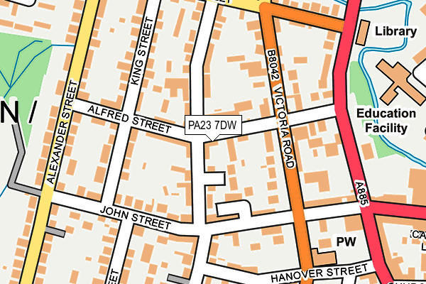 PA23 7DW map - OS OpenMap – Local (Ordnance Survey) PA23 7DW map - OS OpenMap – Local (Ordnance Survey)