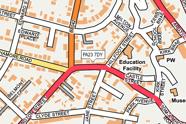 PA23 7DY map - OS OpenMap – Local (Ordnance Survey) PA23 7DY map - OS OpenMap – Local (Ordnance Survey)