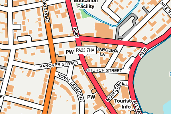 PA23 7HA map - OS OpenMap – Local (Ordnance Survey) PA23 7HA map - OS OpenMap – Local (Ordnance Survey)