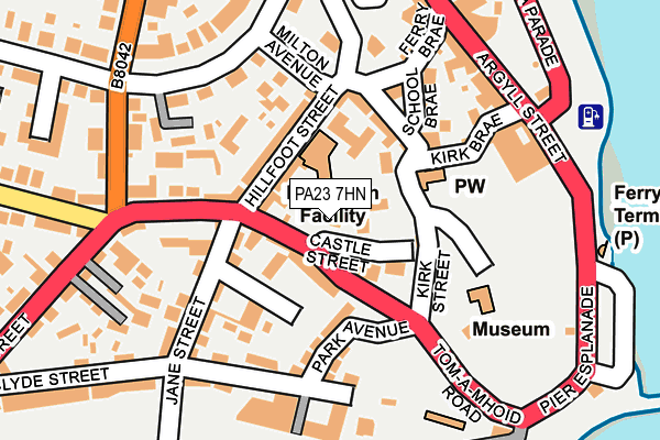 PA23 7HN map - OS OpenMap – Local (Ordnance Survey) PA23 7HN map - OS OpenMap – Local (Ordnance Survey)