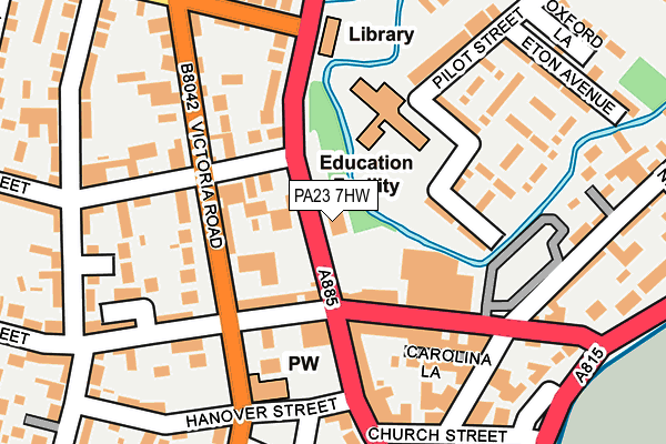 PA23 7HW map - OS OpenMap – Local (Ordnance Survey) PA23 7HW map - OS OpenMap – Local (Ordnance Survey)