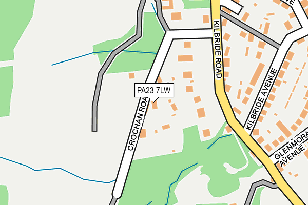PA23 7LW map - OS OpenMap – Local (Ordnance Survey) PA23 7LW map - OS OpenMap – Local (Ordnance Survey)