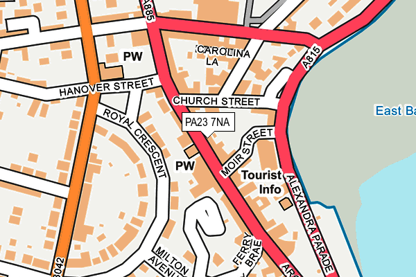 PA23 7NA map - OS OpenMap – Local (Ordnance Survey) PA23 7NA map - OS OpenMap – Local (Ordnance Survey)
